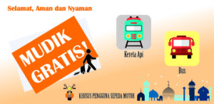 Info Daftar Mudik Gratis Melalui Dishub, Motor, Bus, Kereta atau Kapal