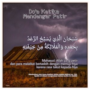 Doa Ketika Mendengar Petir