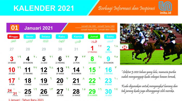 Download Template Kalender Baru 2021 dan 1442 Hijriah ...