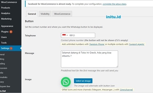 cara install plugin whatsapp